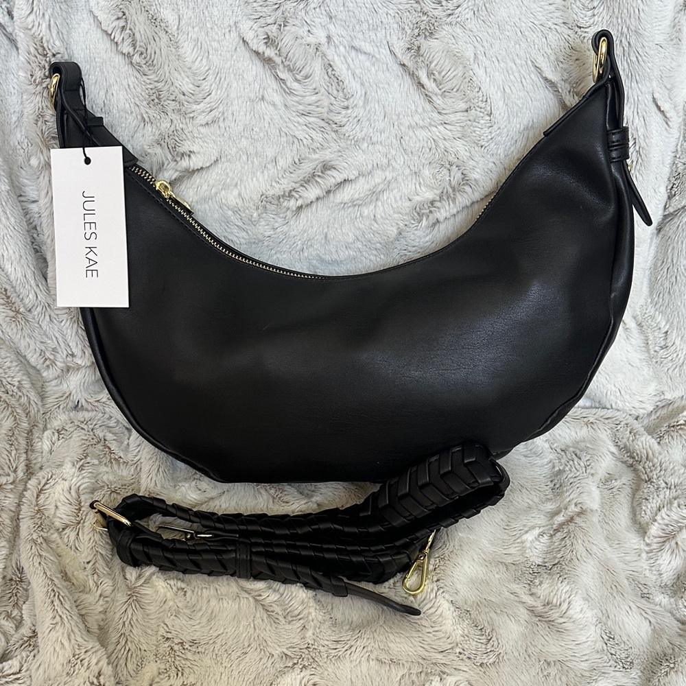 Jules Kae Black Hobo Bag